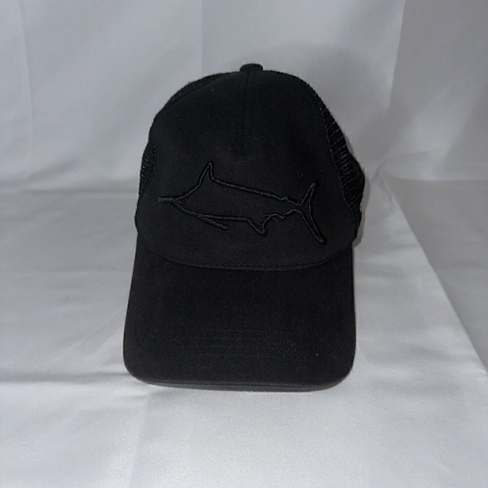Costa Del Mar | Stealth Marlin Trucker Hat Black Snap Back